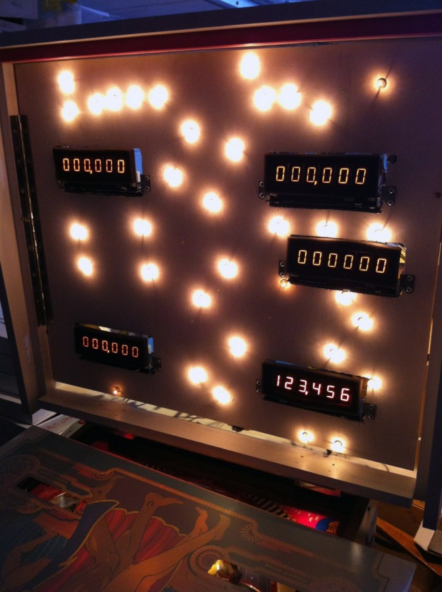 PinScore display custom pinball machine